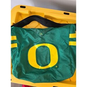 Oregon Ducks O Green Yellow Mesh Shoulder Bag Tote NCAA College Fan Gear